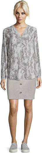 Cartoon Women's Elegant Loose Blouse with Print