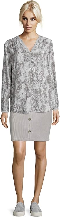 Cartoon Women's Elegant Loose Blouse with Print