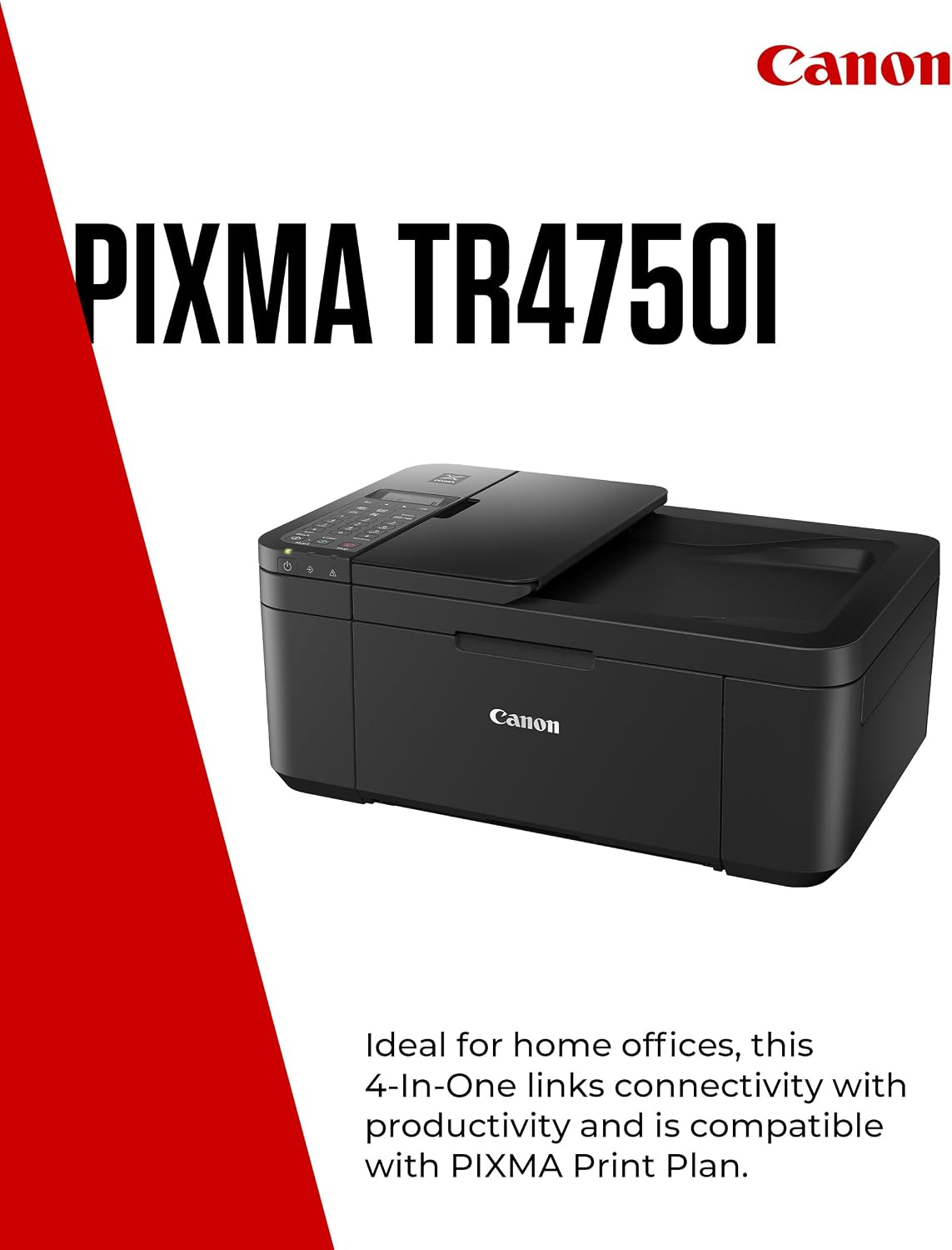 Canon PIXMA TR4750i с Wi-Fi, принтер, скенер и копир, автоматичен двустранен печат