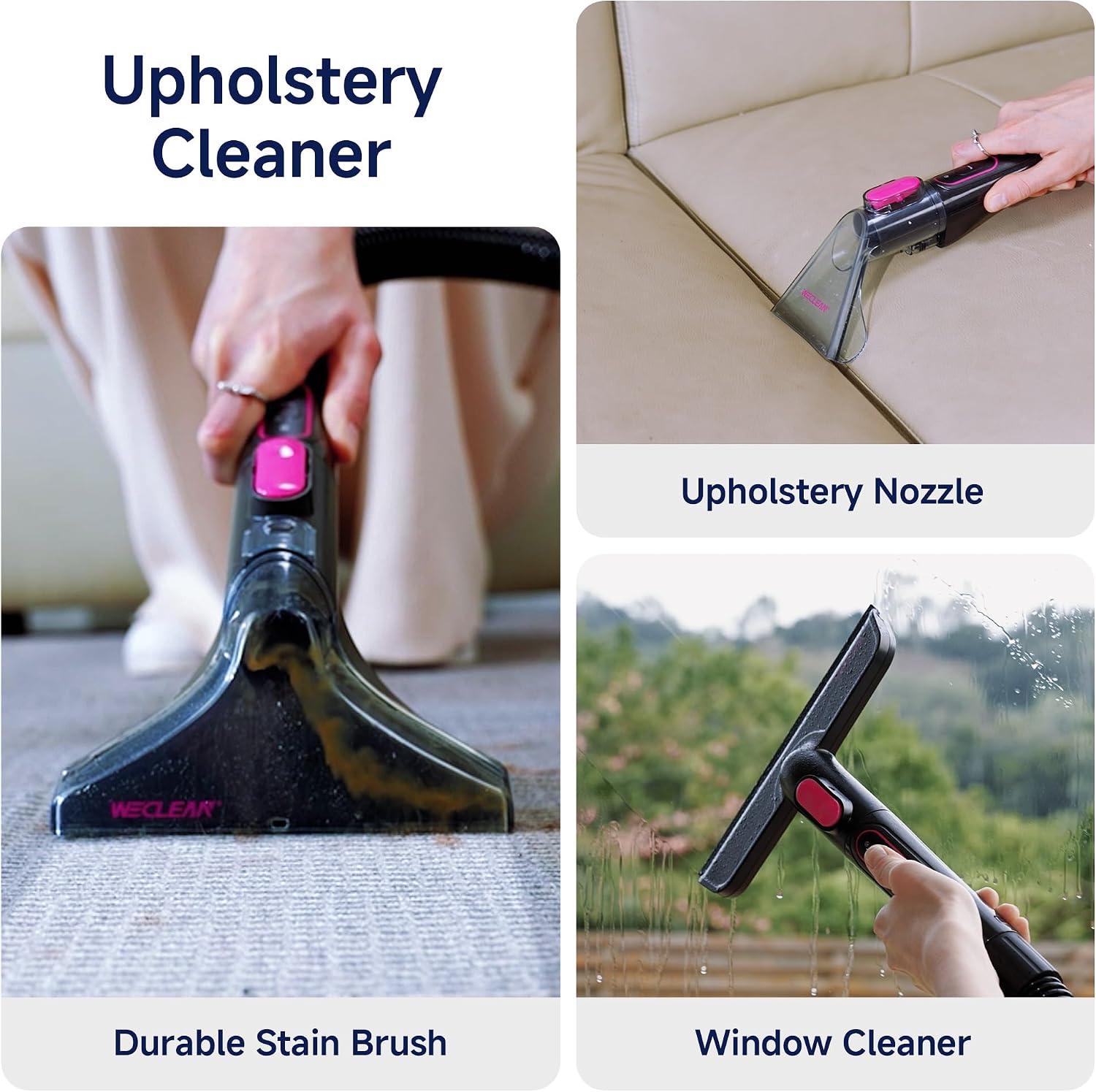 Екстрактор за пране WECLEAN C3 600W – Прахосмукачка за тапицерии и килими