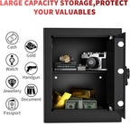 KABISAFE Електронен сейф 45L с дигитален код, аларма и LED осветление