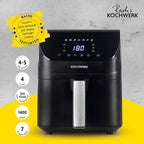 Дигитален еър фрайър Rachs KOCHWERK 4L с тъчскрийн и таймер – 1400W