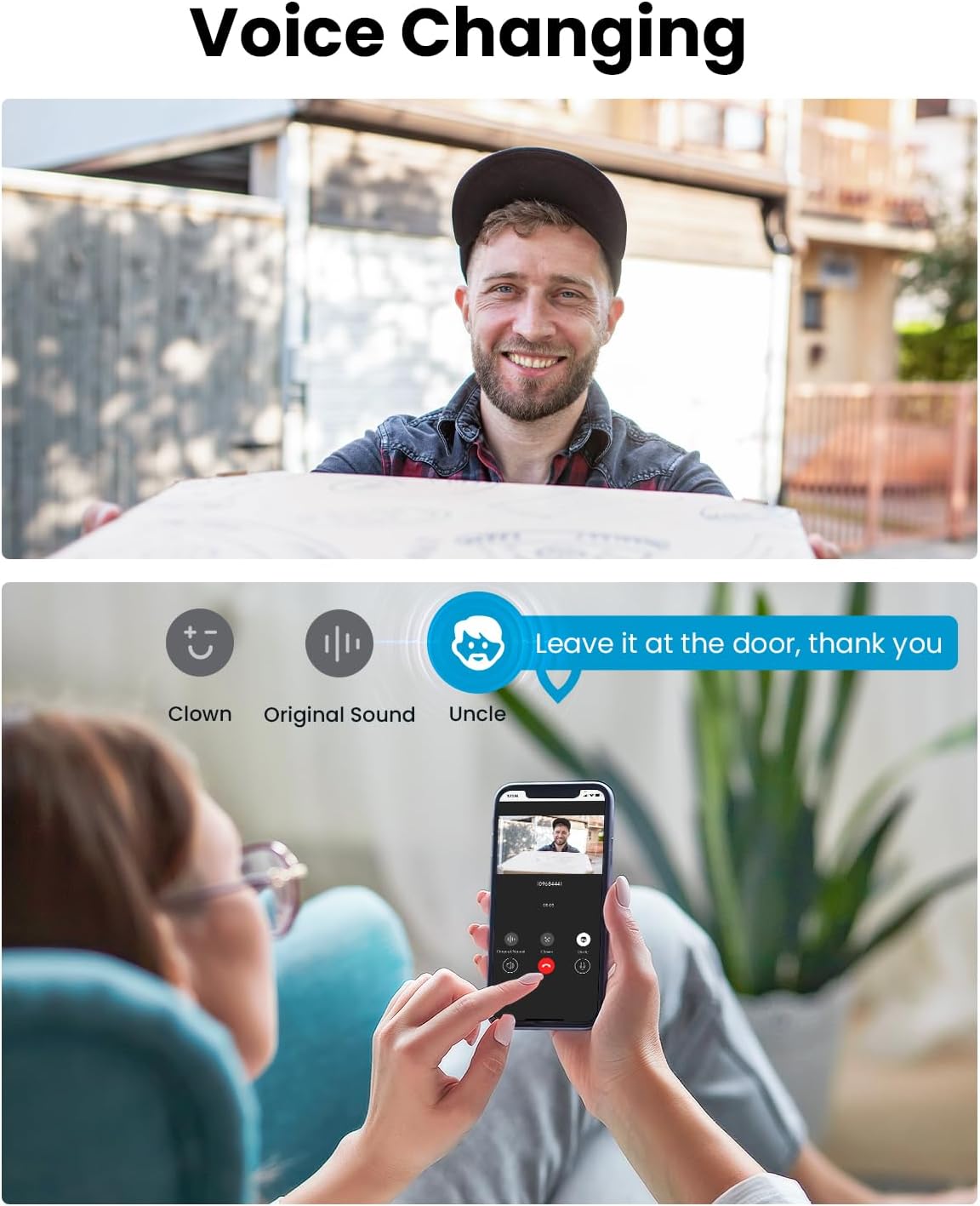 ieGeek Bell J9 Безжичен видео звънец с камера 2K 3MP, Wi-Fi, двупосочно аудио, PIR детекция, Alexa