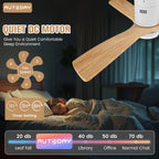 Таванен вентилатор с LED осветление AUTODAY 132 см, DC мотор, дистанционно управление