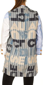 Women's vest with print and pastel tones Desigual Women's Letters