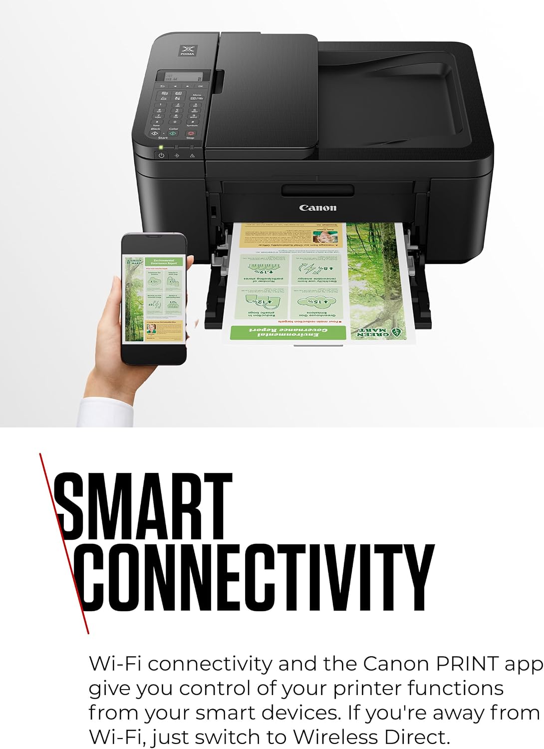 Canon PIXMA TR4750i с Wi-Fi, принтер, скенер и копир, автоматичен двустранен печат