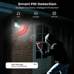 ieGeek S5 2K Соларна Wi-Fi IP Камера за Външно Наблюдение с 360° PTZ, Цветно Нощно Виждане, AI Разпознаване и Двупосочно Аудио