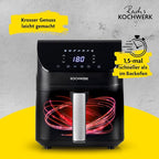Дигитален еър фрайър Rachs KOCHWERK 4L с тъчскрийн и таймер – 1400W