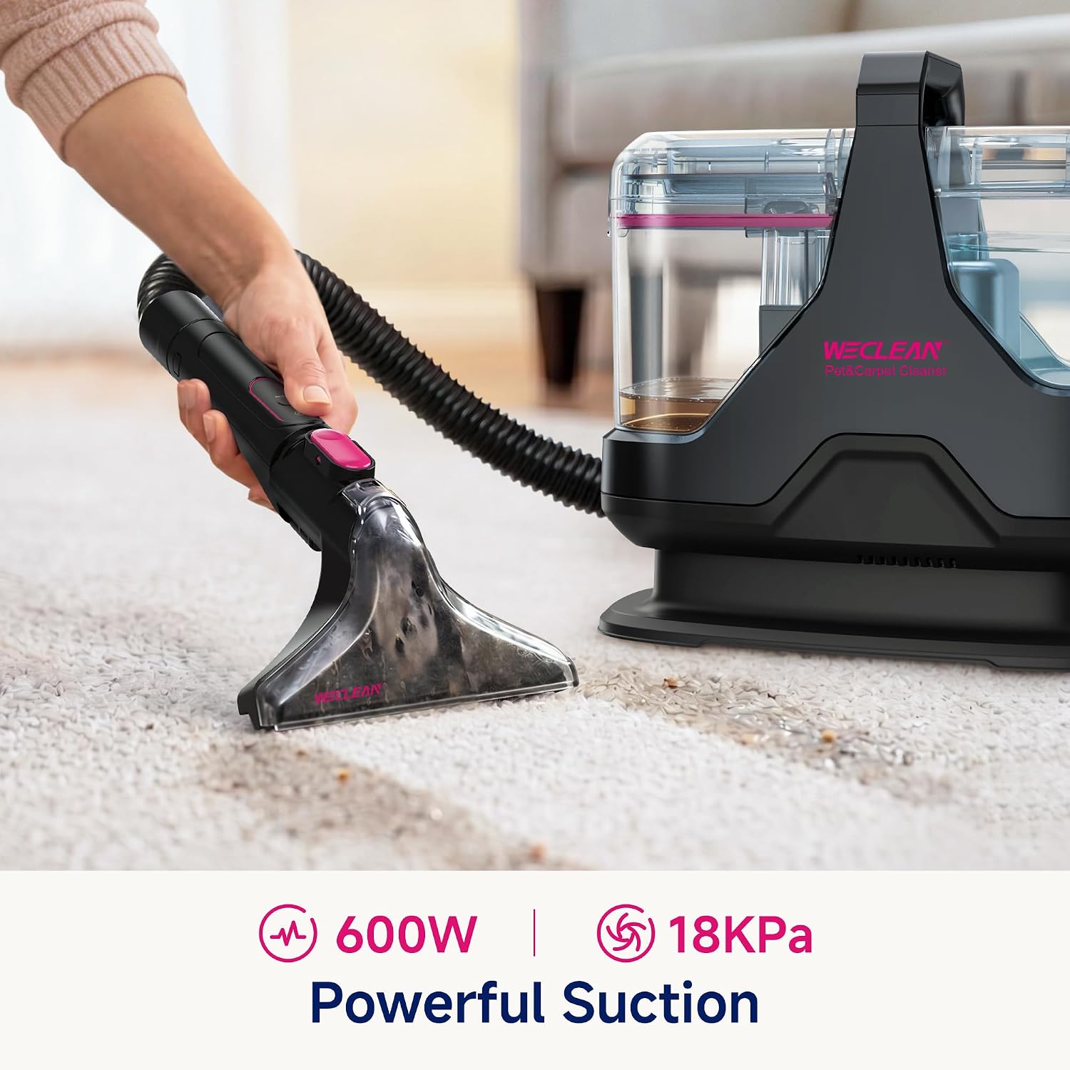 Екстрактор за пране WECLEAN C3 600W – Прахосмукачка за тапицерии и килими
