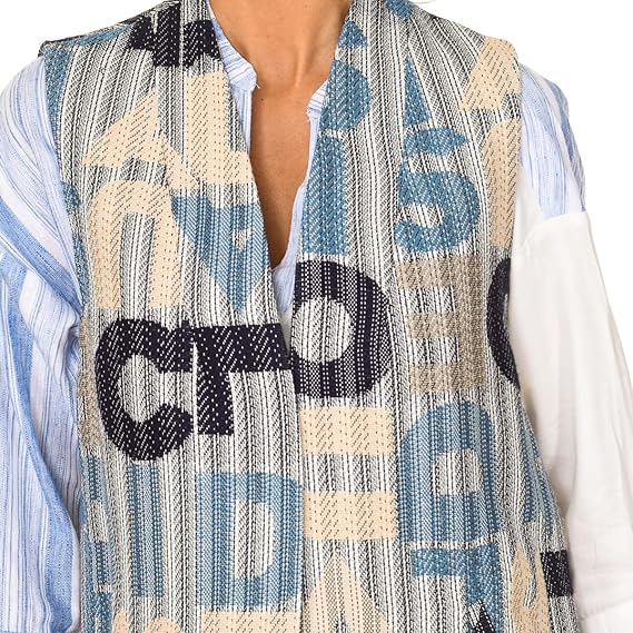 Women's vest with print and pastel tones Desigual Women's Letters