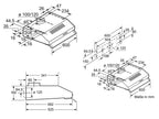 Абсорбатор за под шкаф Bosch DUL62FA21 Series 2, бял