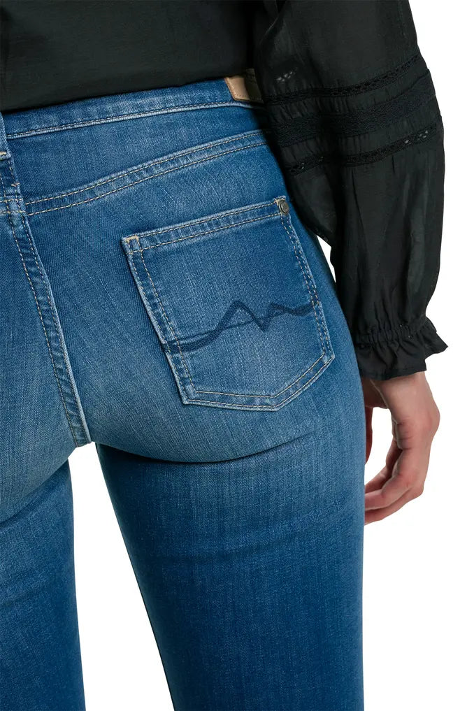 Дамски памучни дънки PEPE JEANS, сини