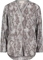 Cartoon Women's Elegant Loose Blouse with Print