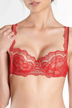 Women's underwired half cup bra Aubade Soleil Nocturne