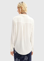 Дамска блуза с дълъг ръкав Jette, бяла