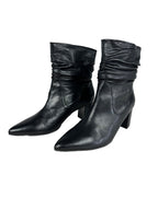 Women's wrinkled leather boots Peter Kaiser, black