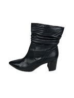 Women's wrinkled leather boots Peter Kaiser, black