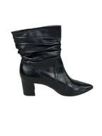 Women's wrinkled leather boots Peter Kaiser, black