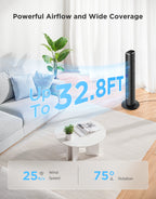 GoveeLife Smart Tower Fan 2 H7106 Смарт Куловиден Вентилатор 36" Wi-Fi