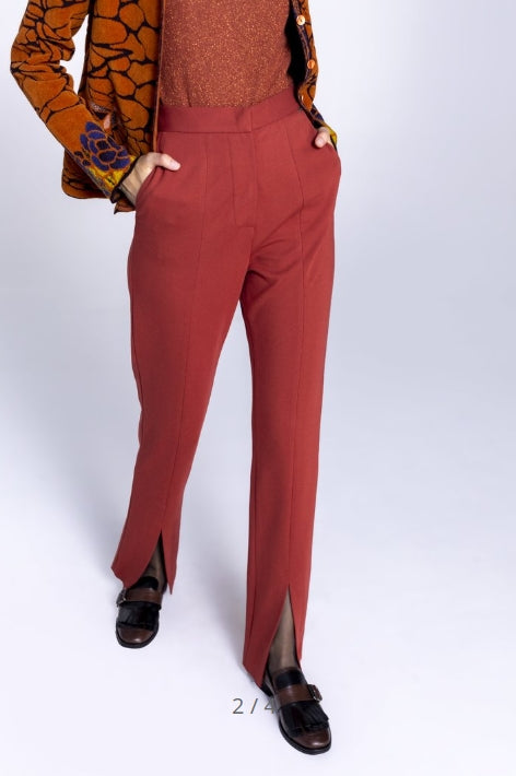 IVKO WOMAN women's trousers with front slits