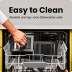 Двоен еър фрайър Chefman 5.6L с 2 кошници, Sync Finish и прозорци за наблюдение