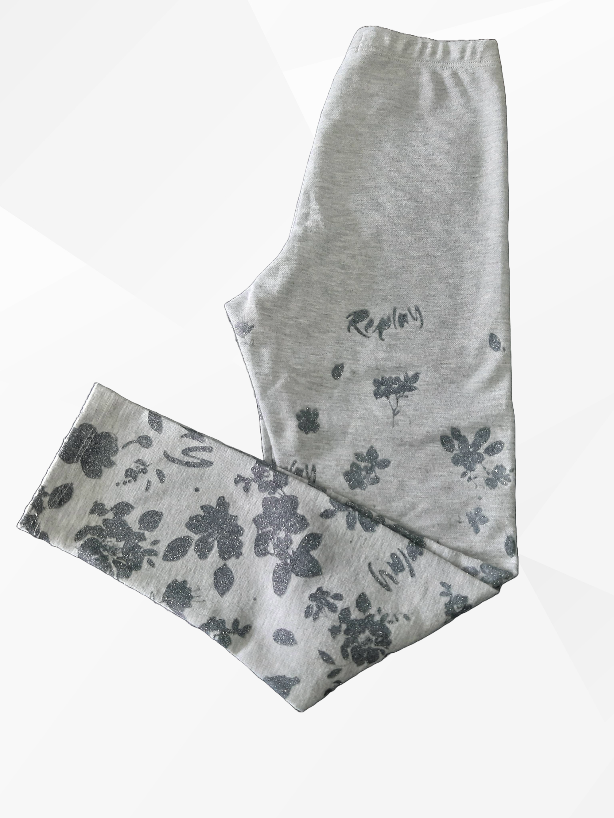 Детски еластичен клин с апликация Replay, сив