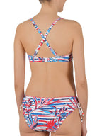 Дамски бански комплект Naturana Floral & Stripe