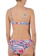 Дамски бански комплект Naturana Floral & Stripe