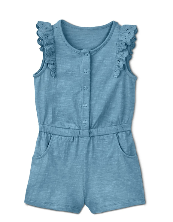 Памучен гащеризон за момиче, син