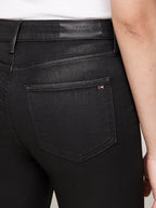 HILFIGER DENIM Дамски памучни тесни еластични дънки, черни