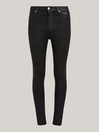 HILFIGER DENIM Дамски памучни тесни еластични дънки, черни