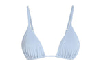 Zaful Textured Swimsuit Top, Light Blue
