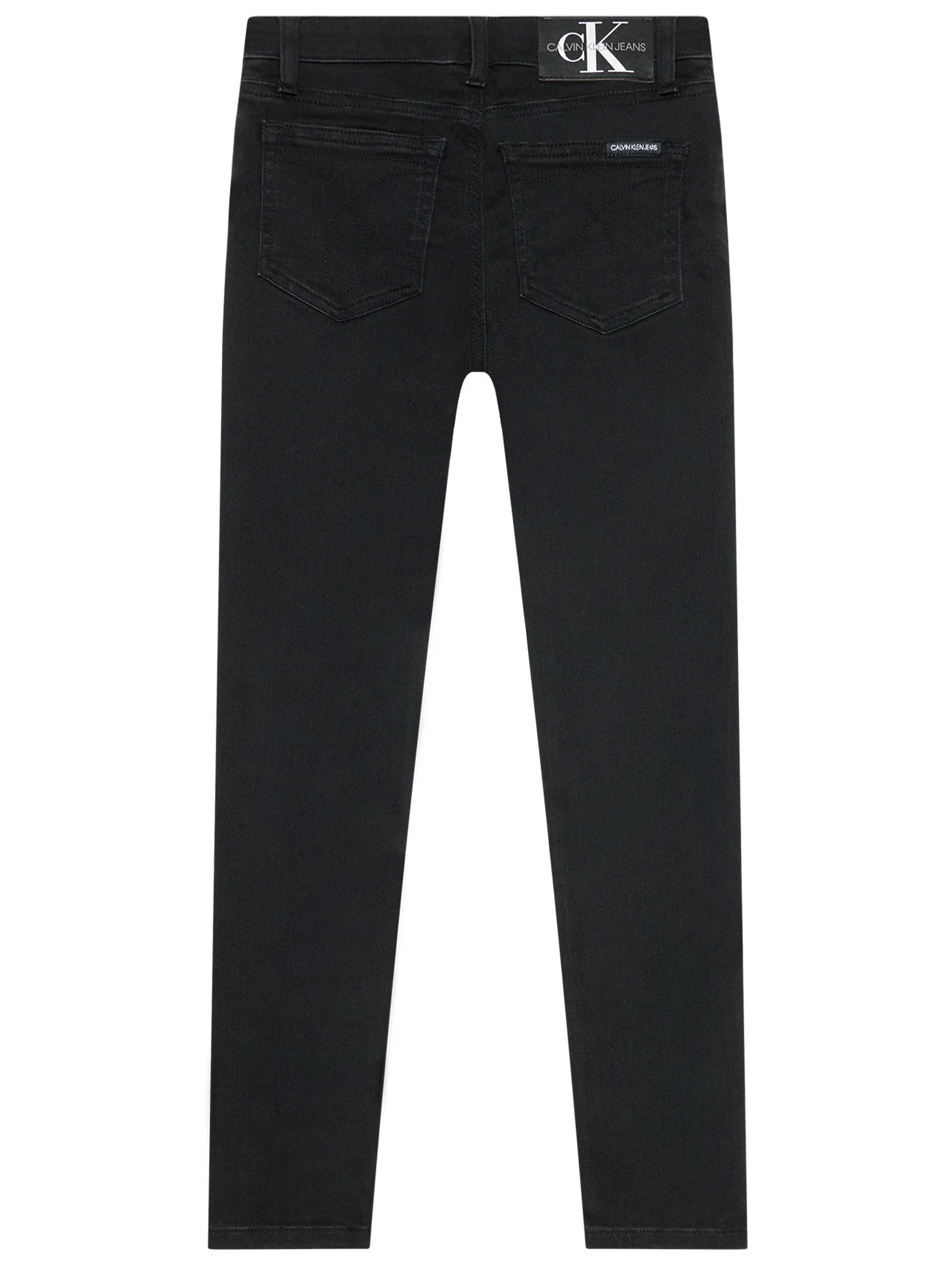 Детски дънки Calvin Klein – High Rise Dark Skinny Jeans, черни