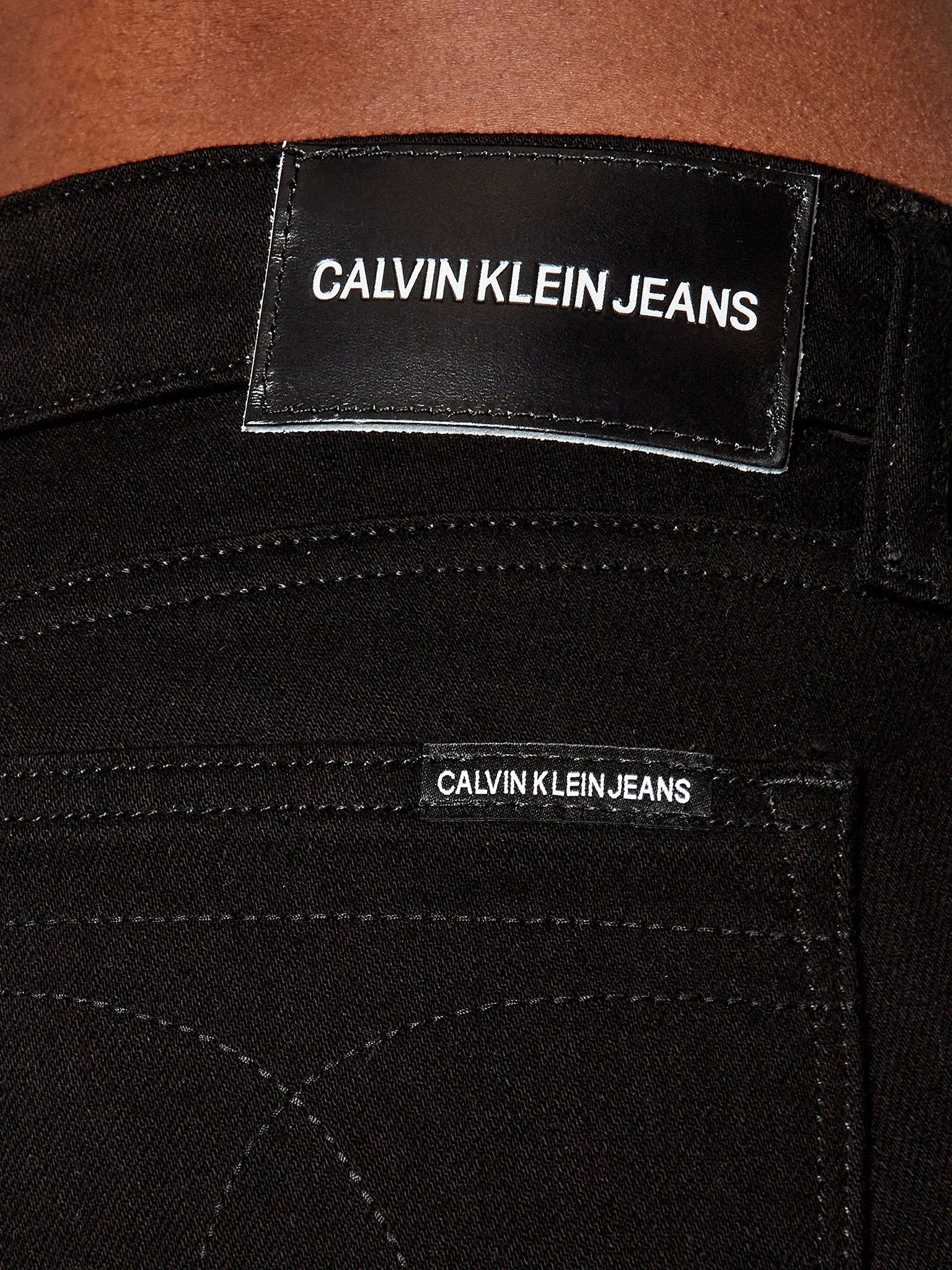 Дамски дънки Calvin Klein Jeans 7/8 – Slim Fit, Черни