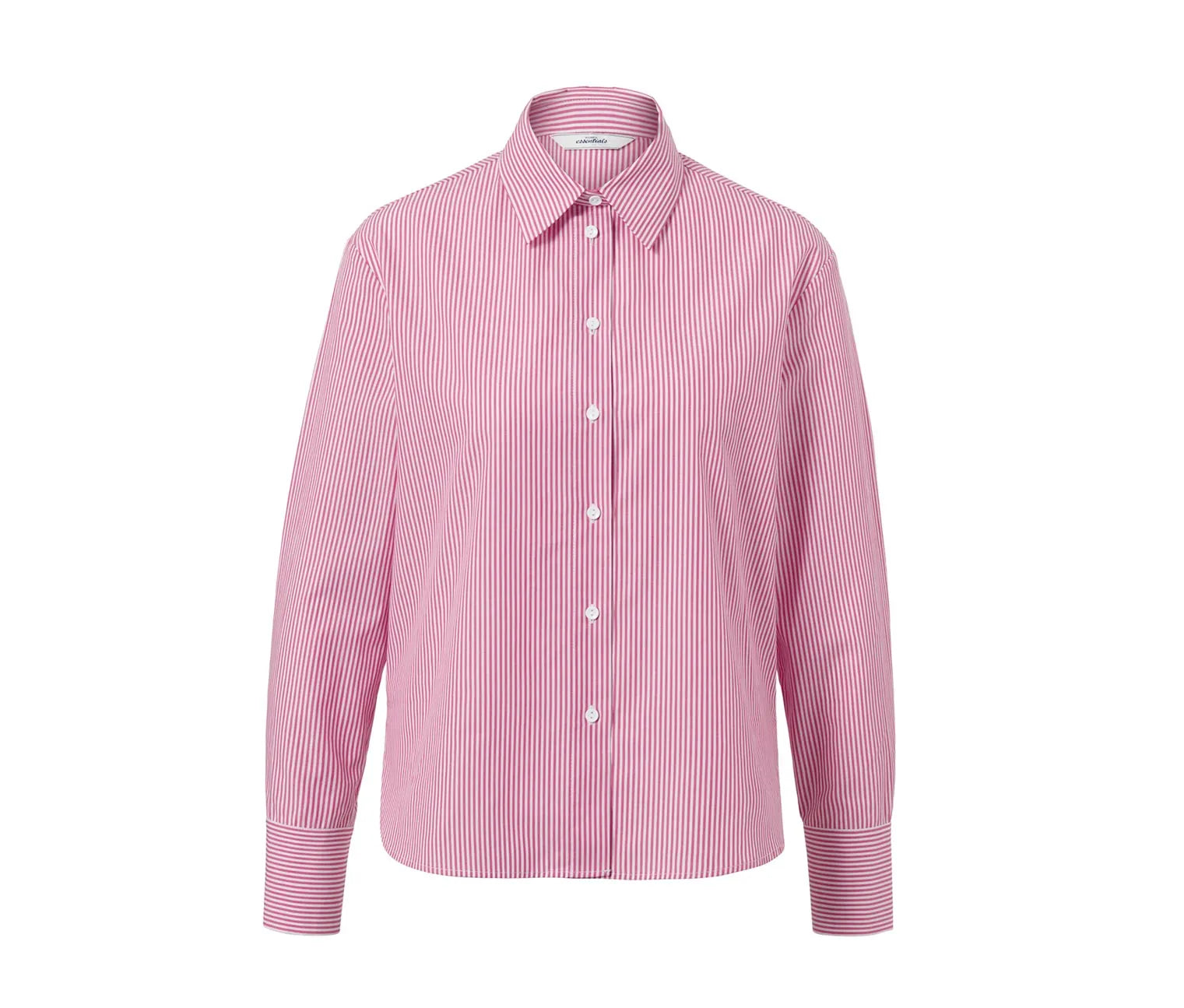 Дамска риза в бяло-розови райета, 46