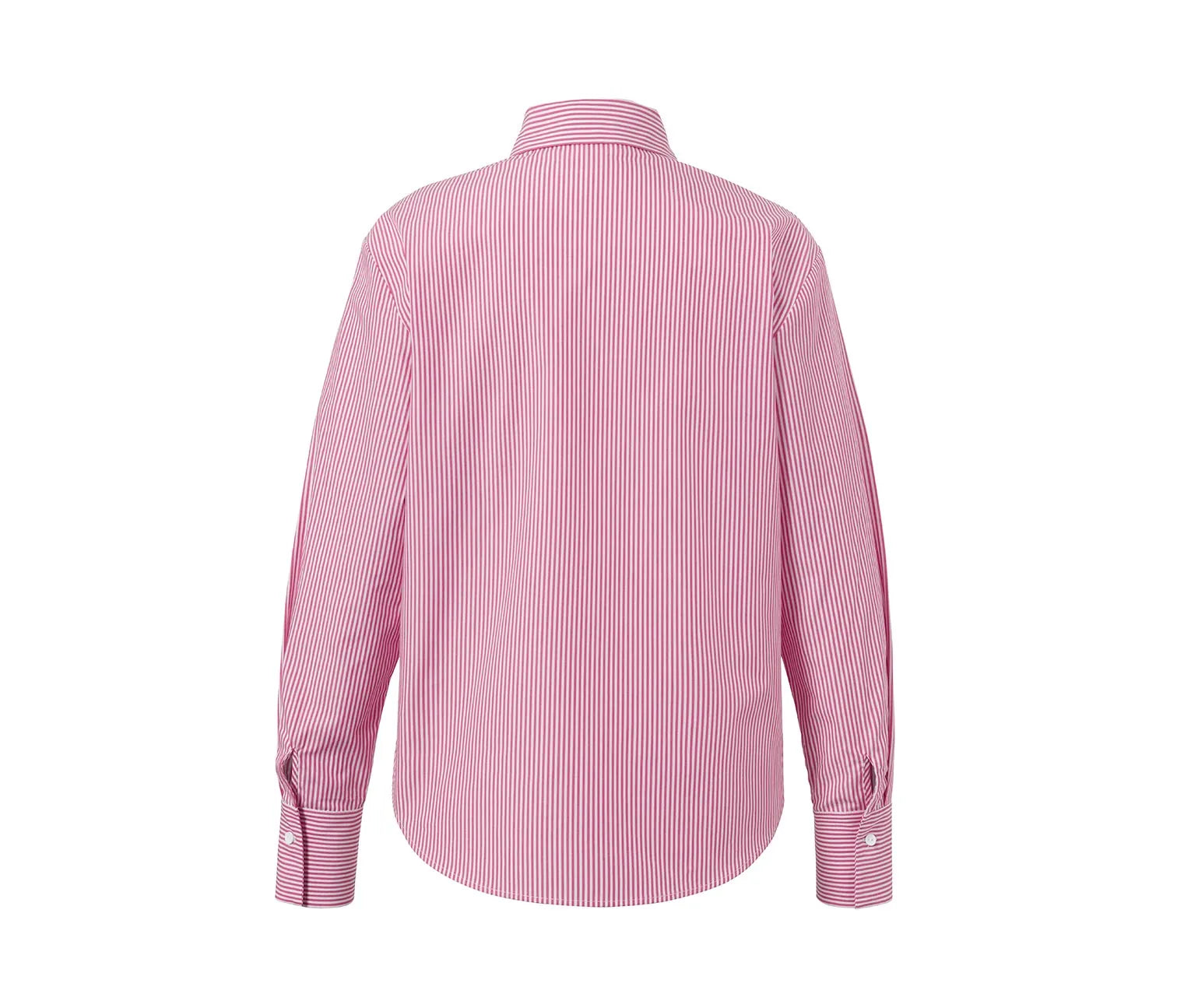 Дамска риза в бяло-розови райета, 46