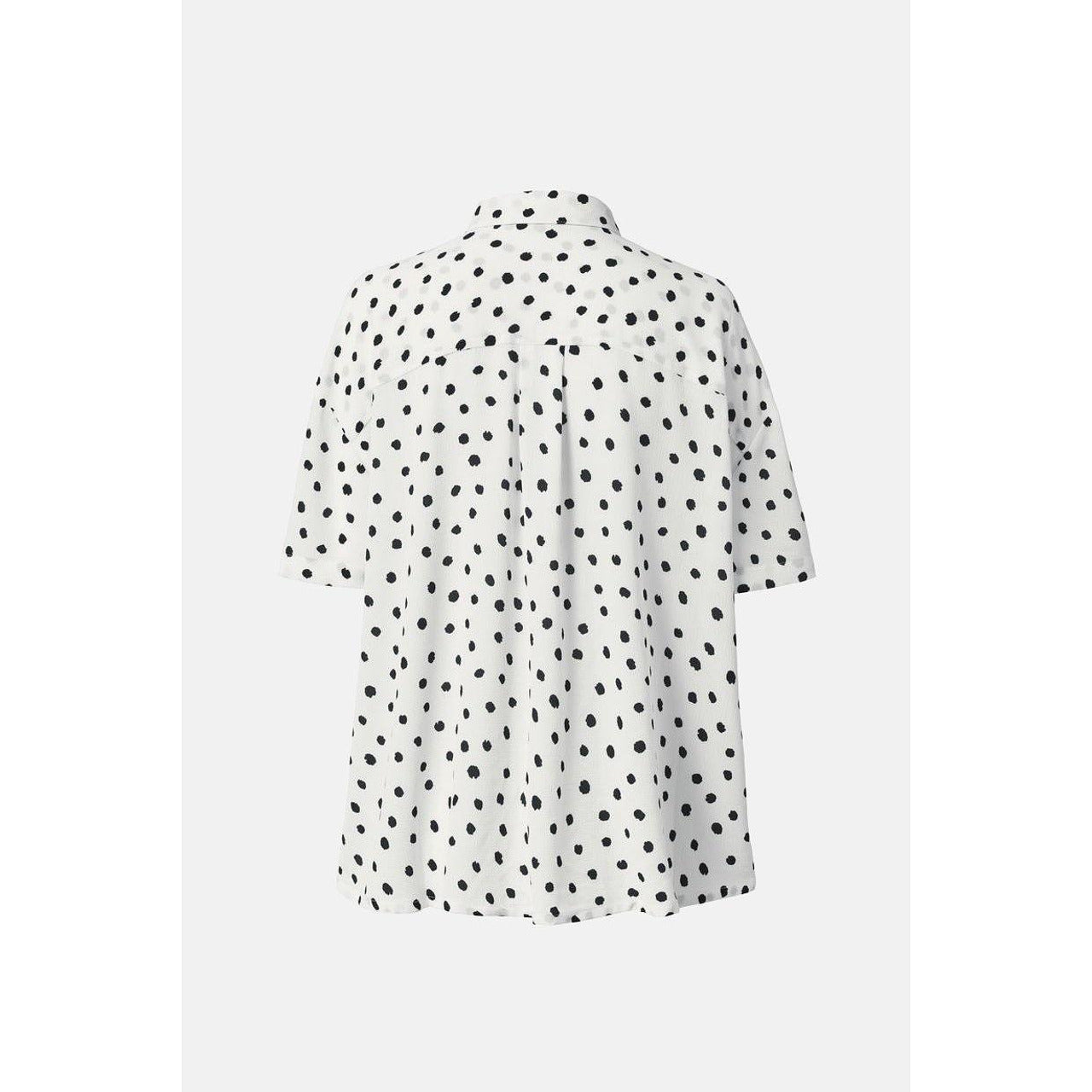 Дамска риза с къс ръкав, слонова кост, 44