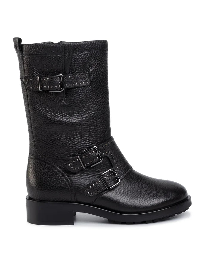 Дамски боти от естествена кожа HÖGL, черни, 39