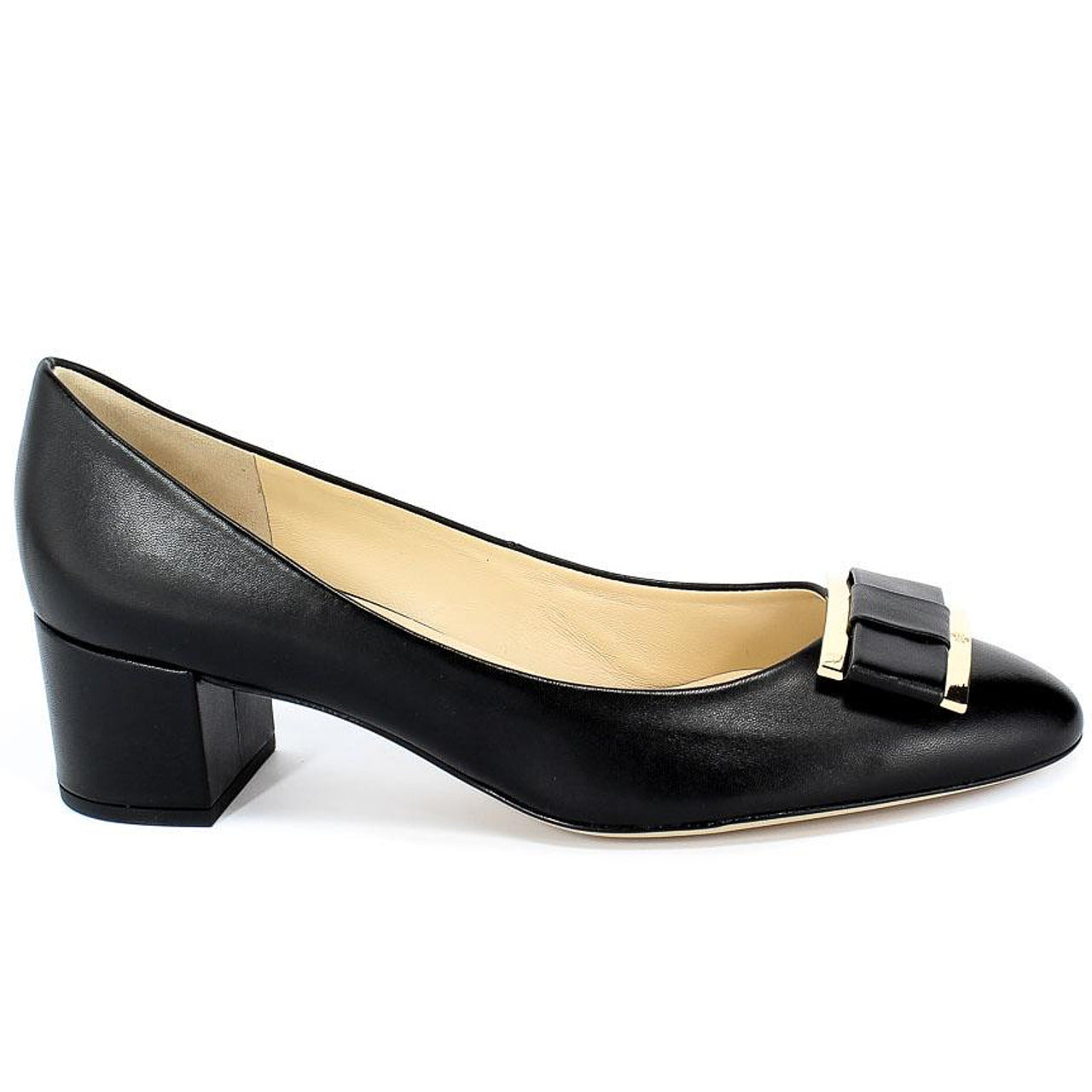 Дамски обувки от естествена кожа с дебел ток HÖGL, черни, 41 1/2