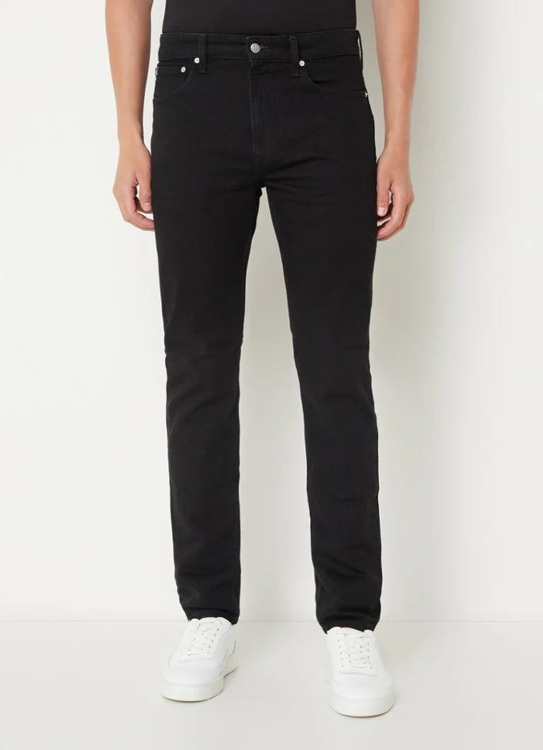 Детски дънки Calvin Klein – High Rise Dark Skinny Jeans, черни