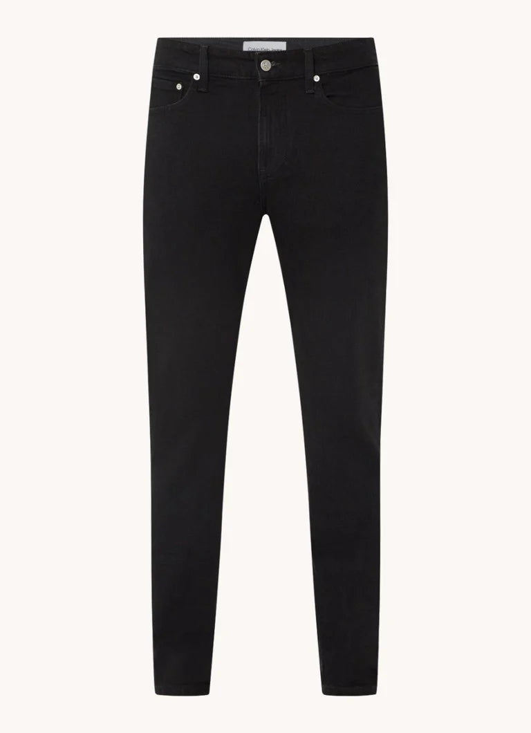 Детски дънки Calvin Klein – High Rise Dark Skinny Jeans, черни