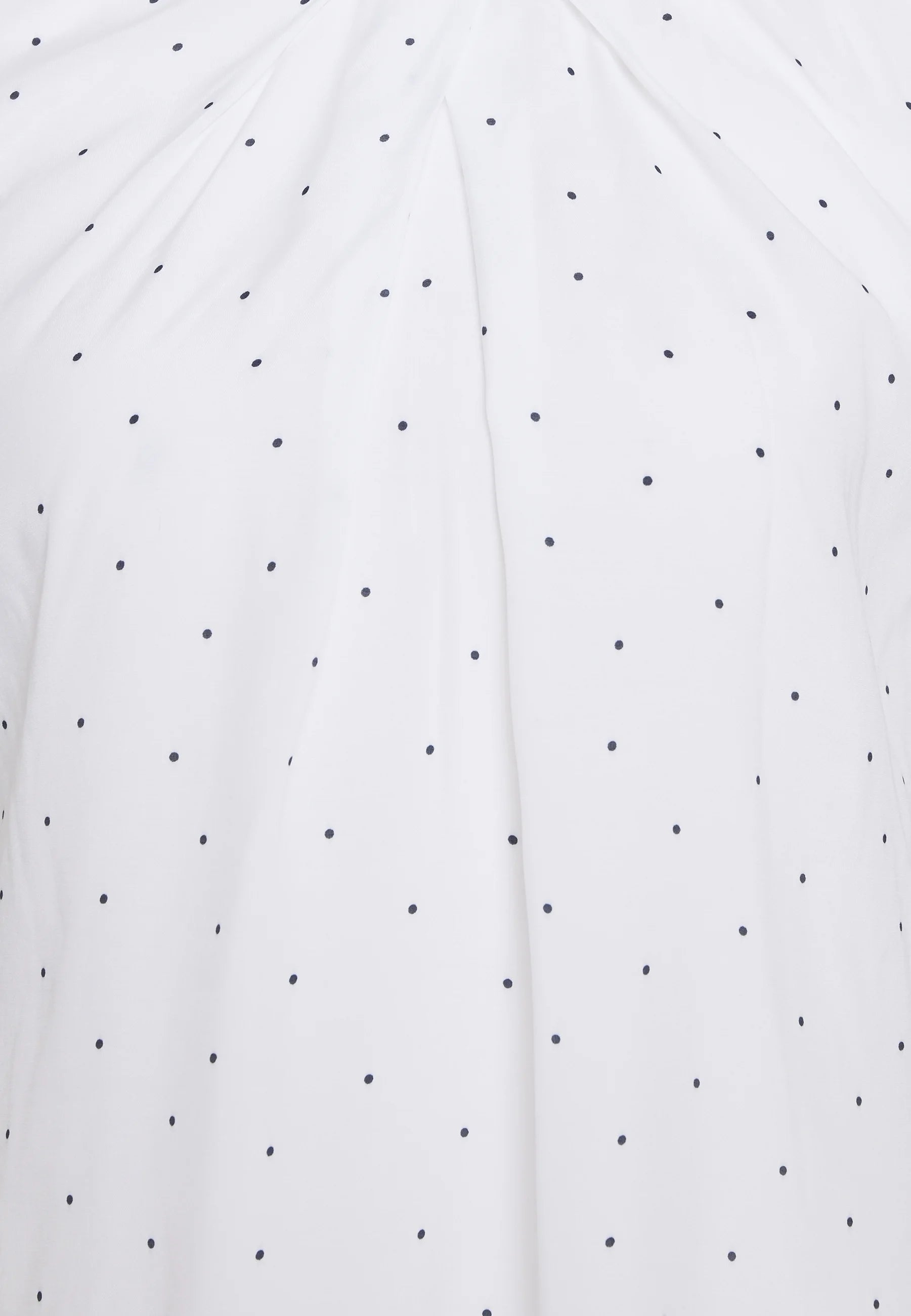 Seidensticker Women's elegant short-sleeved blouse, white with black polka dots 