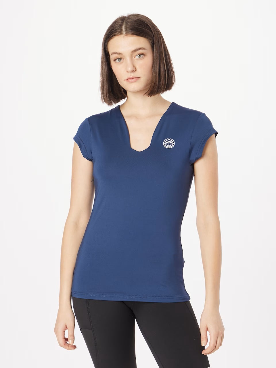 BIDI BADU Women's sports T-shirt Bella, blue with logo