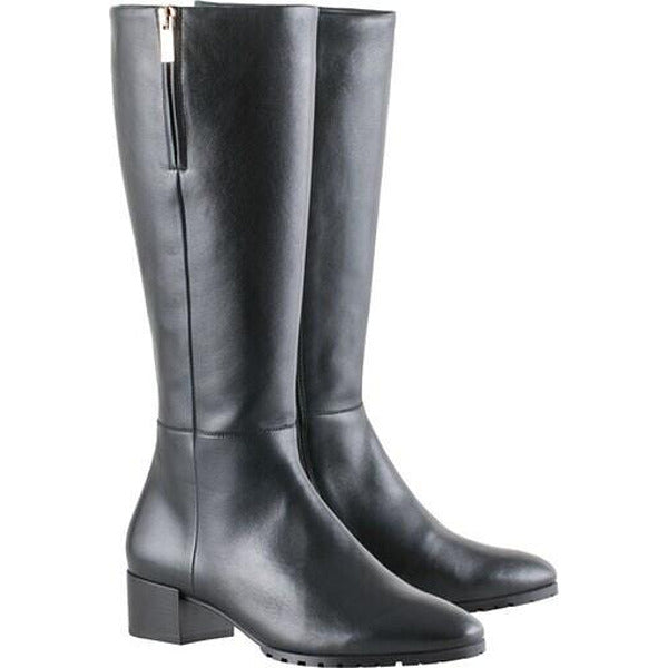Елегантни черни високи ботуши от естествена кожа Högl, 41