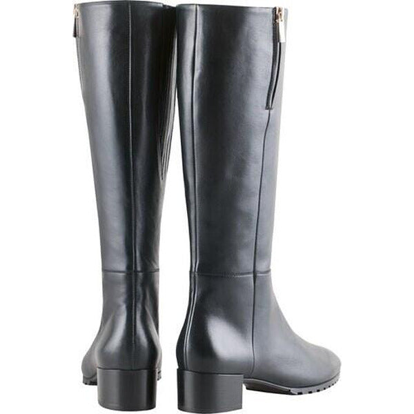 Елегантни черни високи ботуши от естествена кожа Högl, 41