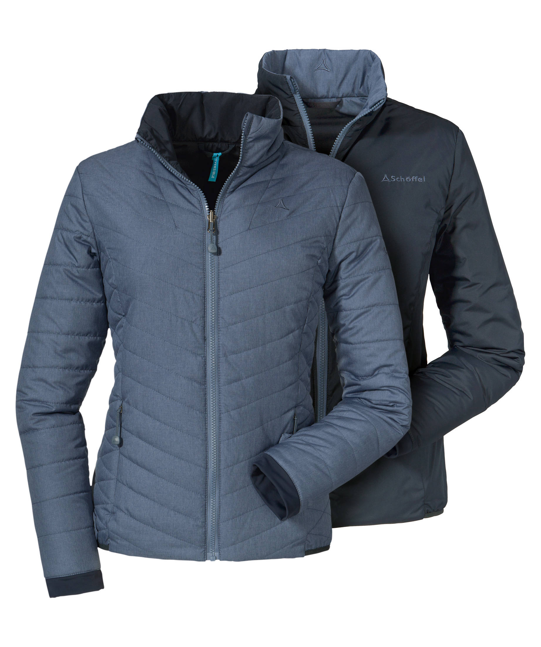 Schöffel Дамско двулицево ватирано яке "Ventloft Jacket Alyeska2", синьо