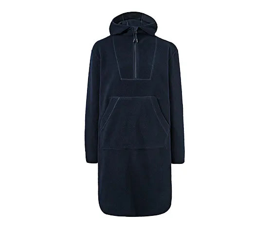 Есенно-зимна рокля от полар, тъмносиня, S 36/38