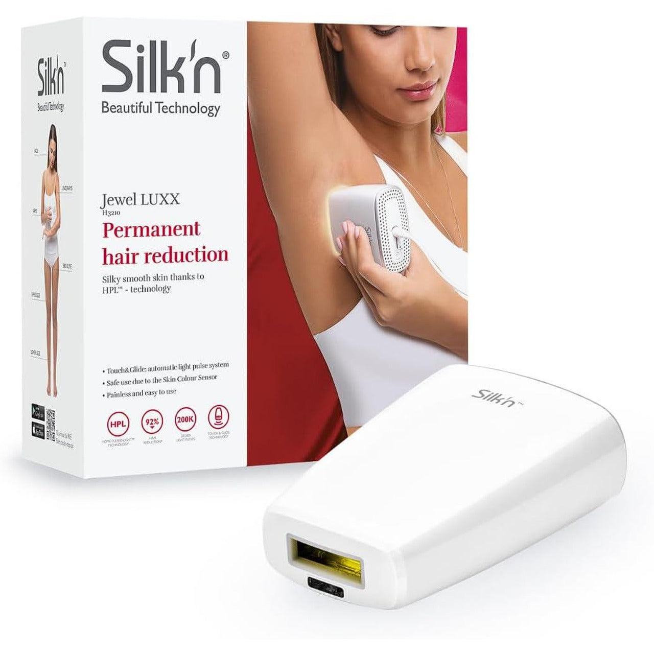 Фотоепилатор Silk'n Jewel LUXX  - 200 000 светлинни импулса - HPL™ те?
нология