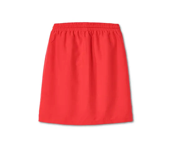 Функционална пола за момиче с интегриран панталон, червена, 170/176