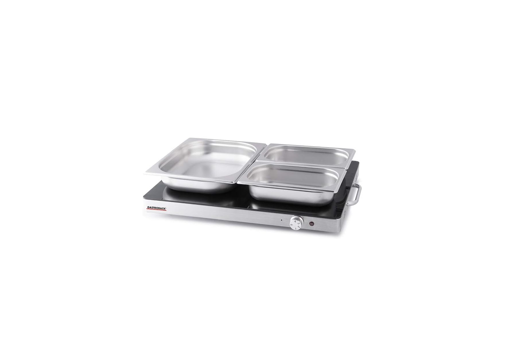 Подгряваща плоча GASTROBACK Design 400W с термостъкло и регулируема температура